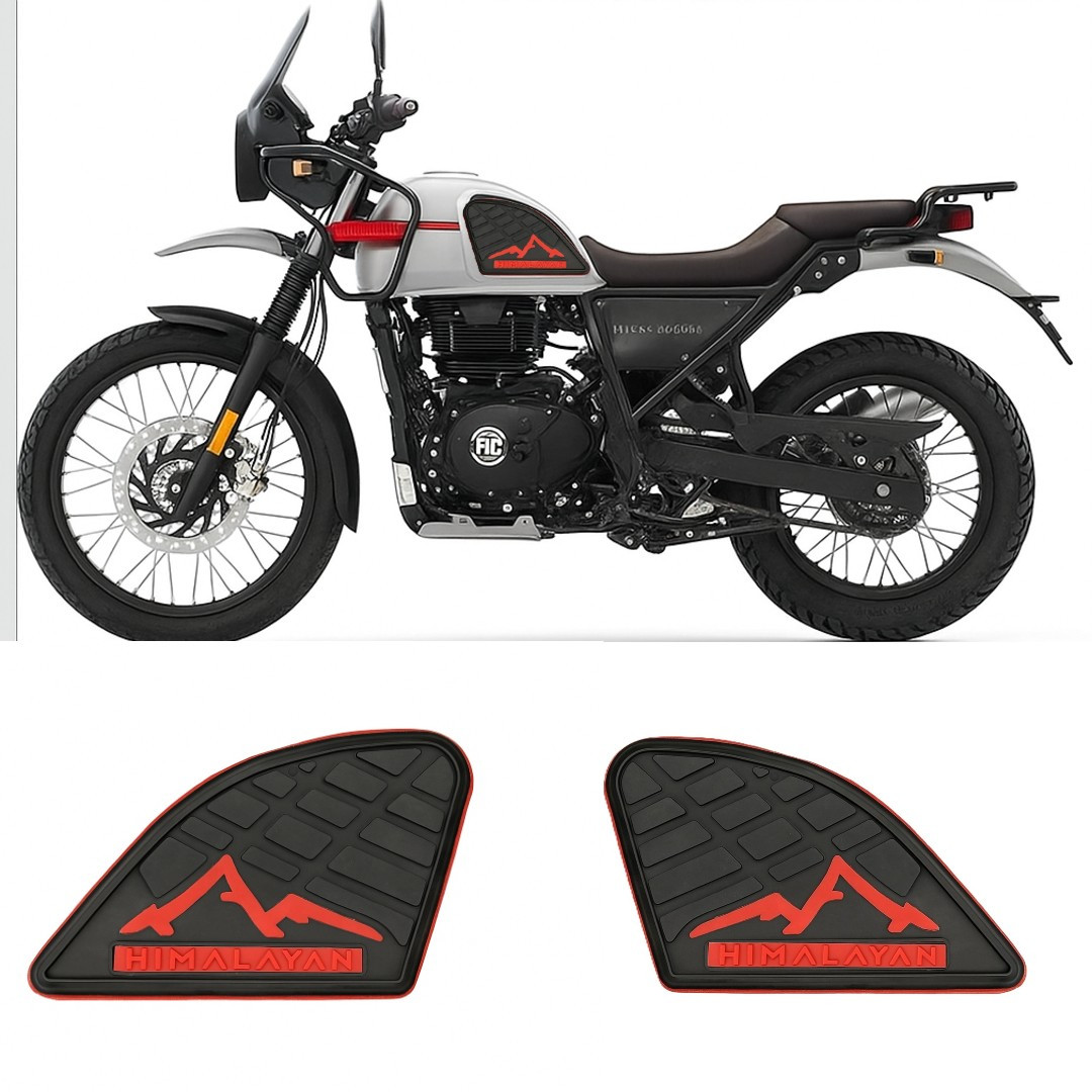 SELVIKE Tank Pad Thai Pad Rubber Knee Grip Protector Sticker for (RE Himalayan Black)